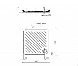 Душевой поддон Vidima Fresh 90x90 см W833361