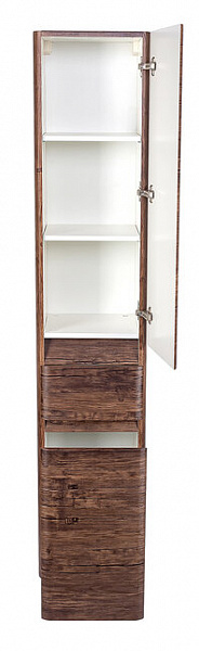 Шкаф-пенал универсальный Style line Атлантика 35х175, Люкс старое дерево, PLUS