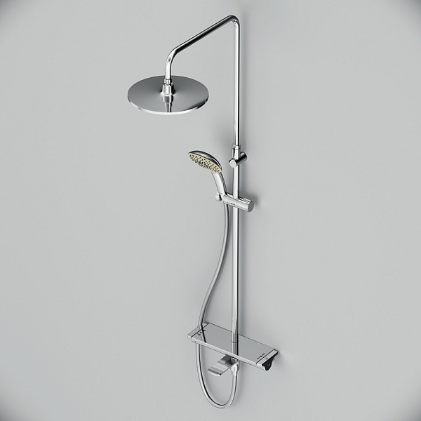 F0770A500 Spirit V2.0 душ.система, набор: смеситель д/ванны/душа с термостатом, верхн. душ d 250 мм,