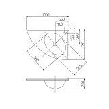 Раковина под тумбу Акватон - МЕБЛИКО  правая угловая без рейлингов 1A700531MB01R