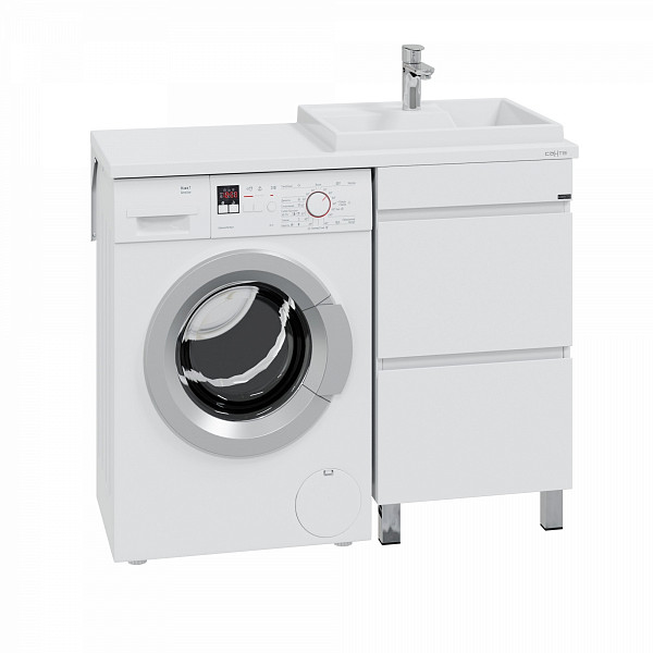 Тумба "Марс "48" 2 ящ, напольная (ум. Юпитер 1100*500 литой мрамор)