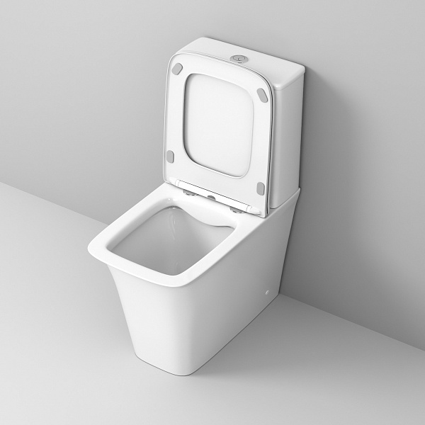 Унитаз Galaxy GR-4468S (620*345*800) напольный БЕЗОБОДКОВЫЙ с тонкой крышкой, 2 места