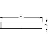 Комплект мебели "Идеальная тройка" Geberit Smyle 75 см 529.353.00.7