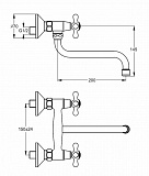 Смеситель для раковины Vidima  Retro BA122AA