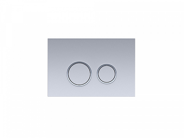 Клавиша смыва Aquatek хром матовый R (кнопка круглая), ободок хром