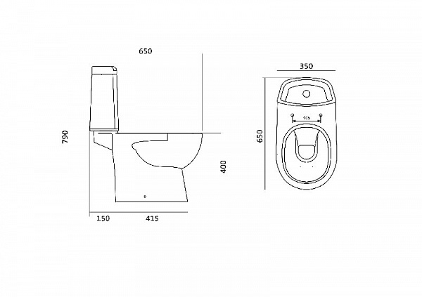 Унитаз Остин 1WH302419 Santek