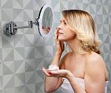 Зеркало с LED-подсветкой, 3-х кратным увеличением Wasserkraft K-1004