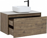 Тумба под раковину Aquanet Nova Lite 100 дуб рустикальный (1 ящик) 00249520
