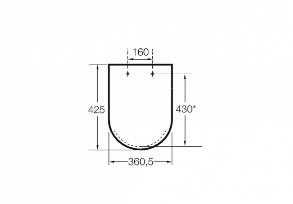 Крышка для чаши Roca Dama Senso Compacto 801511004 петли хром