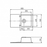Мойка для кухни Aquaton Верона прямоугольная с крылом кофе 1A710032VR280