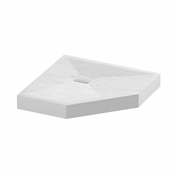 Поддон трапеция белый (90*90*2,5) Strong