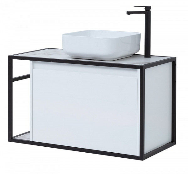 Тумба под раковину Aquanet Nova Lite Loft 90 R белый 00261651