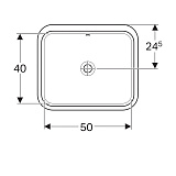 Раковина встраиваемая Geberit VariForm 58 500.764.01.2