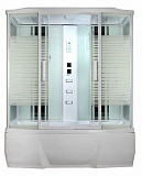 Душевая кабина с тропическим душем Loranto CS 78-4 170x85x215 см белая дверь раздвижная