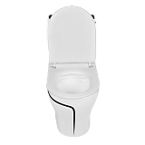 EY-9002 Унитаз -моноблок, с сиденьем термопласт с микролифтом белый/черный