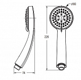 Душевая лейка Vidima Seva Jet BA184AA