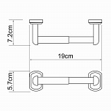 Держатель туалетной бумаги Wasserkraft Oder K-3022