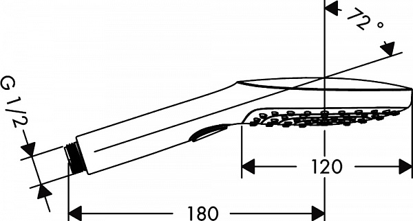 Ручной душ HANSGROHE Raindance Select E120 3jet 26520400