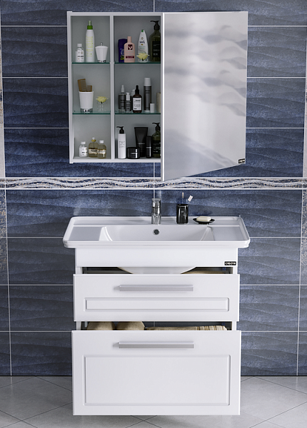 Тумба под раковину напольная Нептун 85 Санта 230005н