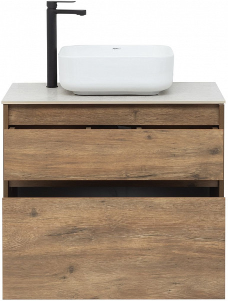 Тумба под раковину Aquanet Nova Lite 75 дуб рустикальный (2 ящика) 00249515