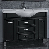 Тумба под раковину Монарх 105 черная Санта 700162