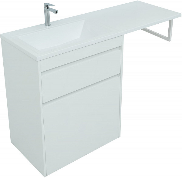 Тумба под раковину Aquanet Токио 68 белый (напольная, 1 ящик) 00239291