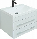 Тумба под раковину Aquanet Верона 58 белый (подвесная 2 ящика) 00176667