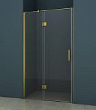 Душевое ограждение Azario CS-102H 140х200 шкуренная бронза, 8 мм прозрачное стекло