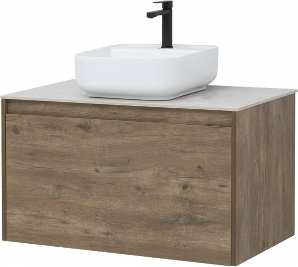 Тумба под раковину Aquanet Nova Lite 90 дуб рустикальный (1 ящик) 00249517