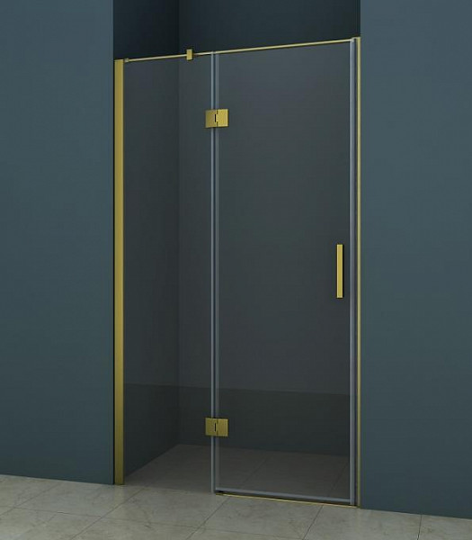 Душевое ограждение Azario CS-102H 140х200 шкуренная бронза, 8 мм прозрачное стекло