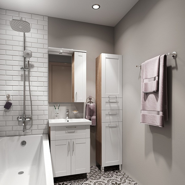 Шкаф-зеркало, 60 см, Sena, IDDIS, SEN6000i99