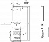 Мебель для ванной Aquanet София 50 белый глянец (2 ящика) 00274191
