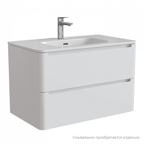 Тумба подвесная, белый, 80 см, Edifice,  IDDIS, EDI80W0i95. Подходит умывальник 0108000i28