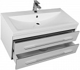 Тумба под раковину Aquanet Верона 100 белый (подвесная 2 ящика) 00175382
