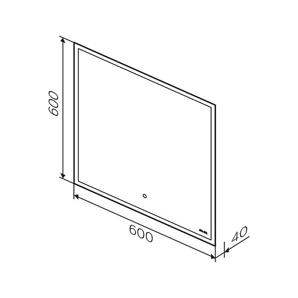 M71AMOX0601SA SPIRIT V2.0, Зеркало с LED-подсветкой и системой антизапотевания, ИК-сенсор, 60 см