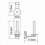 Держатель туалетной бумаги Wasserkraft Exter K-5297