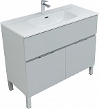 Мебель для ванной Aquanet Алвита New 100 1 ящик, 2 дверцы, серый 00273990