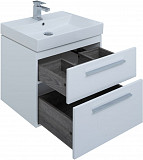 Тумба под раковину Aquanet Nova 60 белый (2 ящика) 00242279