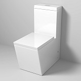 Унитаз GR-4493 Cristal (670*350*825) напольный с толстой крышкой, 1 место