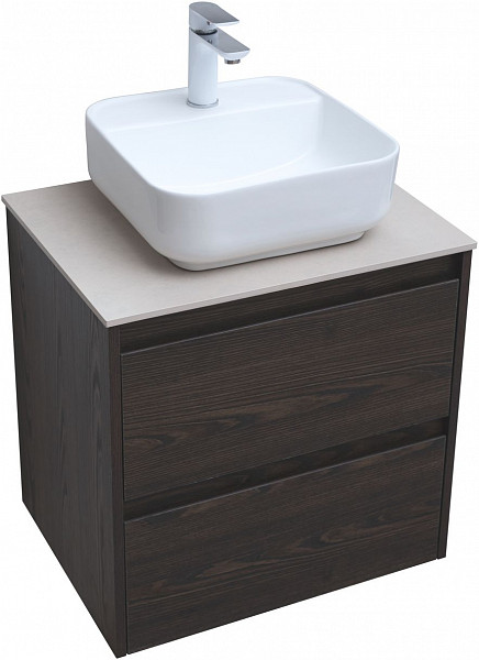 Тумба под раковину Aquanet Nova Lite 60 дуб черный (2 ящика) 00287894