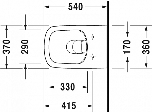 Подвесной унитаз Duravit  DuraStyle 45510900A1 в комплекте с сиденьем Soft Close