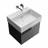 Тумба Kerama Marazzi LOGICA подвесная 2 ящика 60 см, стальной серый