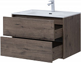 Тумба под раковину Aquanet Lino 80 (Flat) дуб веллингтон 00287543
