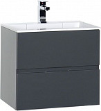 Тумба под раковину Aquanet Алвита 60 серый антрацит 00183991
