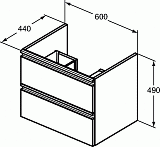 Тумба под раковину Ideal Standard Tesi T0050WI