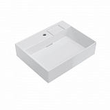 Раковина Kerama Marazzi LOGICA мебельная\подвесная с одним отверстием 60, белая глянцевая