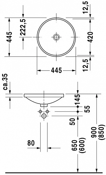 Рукомойник Duravit Architec 0319420000