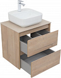 Тумба под раковину Aquanet Nova Lite 60 дуб крафт (2 ящика) 00287901