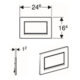 Клавиша смыва Geberit Sigma 30 115.893.14.1