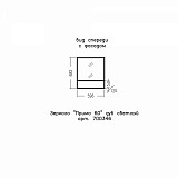 Зеркало "Прима 60" дуб светлый НП СанТа